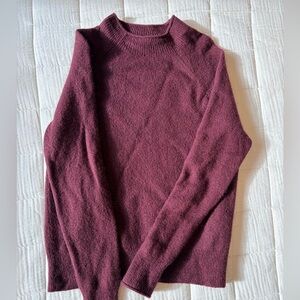 J. Crew Women's Scoopneck Sweater in Deep Wine